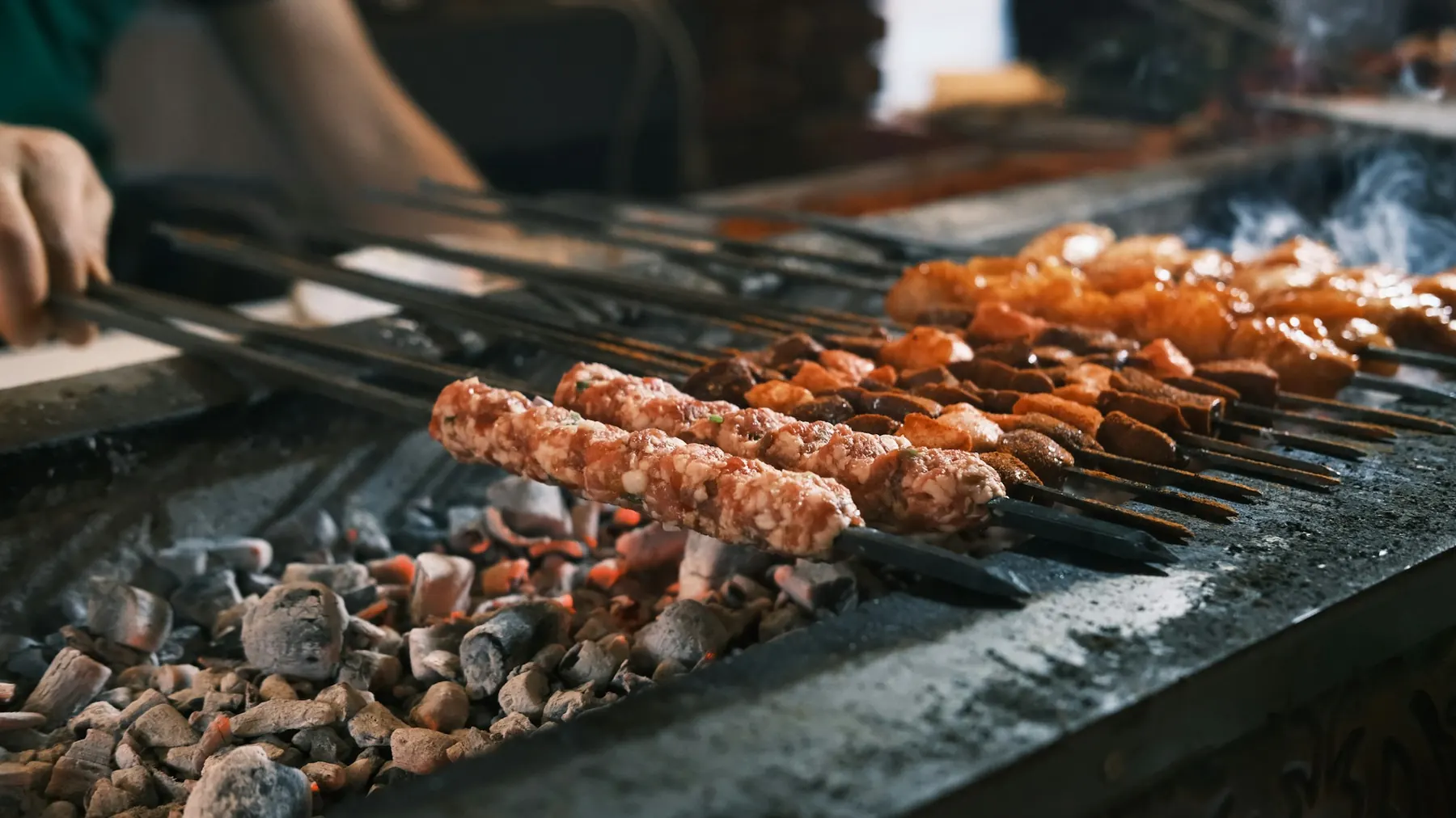 Brochettes de kefta sur la braise